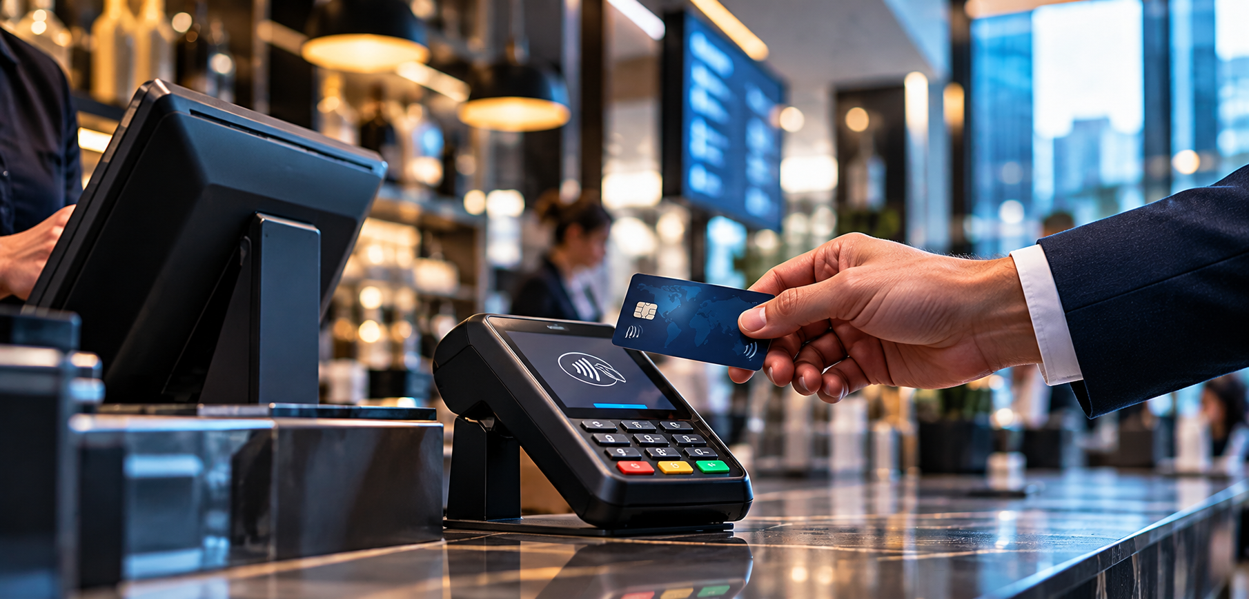 Contactless payment with mobile phone and card terminal